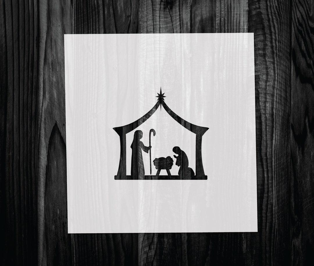 Nativity Stencil, Mylar Reusable Stencil, Stencil, FAST SHIPPING - Etsy