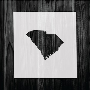 South Carolina Stencil: Reusable Mylar Template