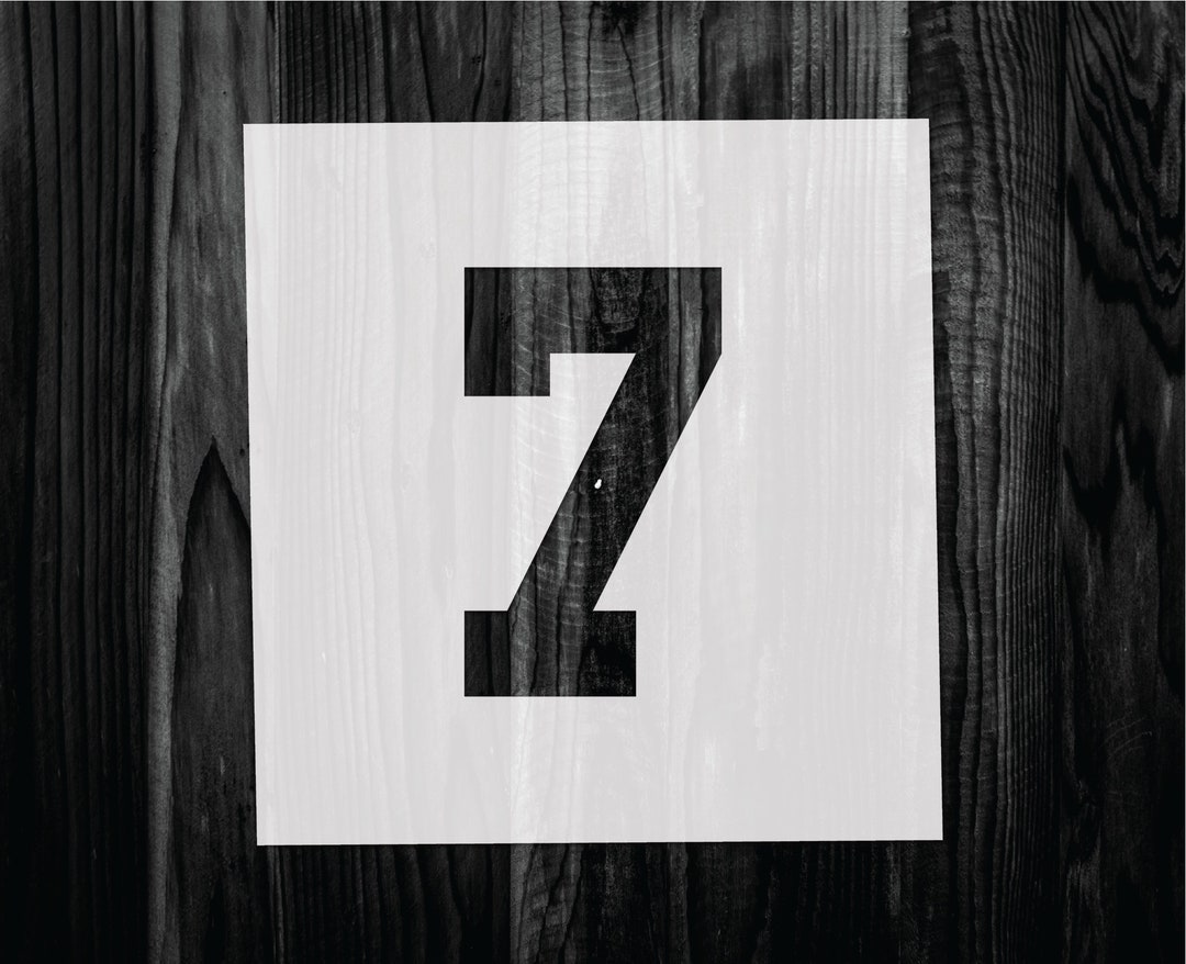 Number 7 Stencil, Mylar Reusable Stencil, Stencil, FAST SHIPPING - Etsy