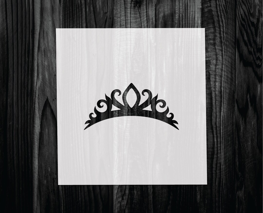 Tiara Stencil, Mylar Reusable Stencil, Stencil, FAST SHIPPING - Etsy