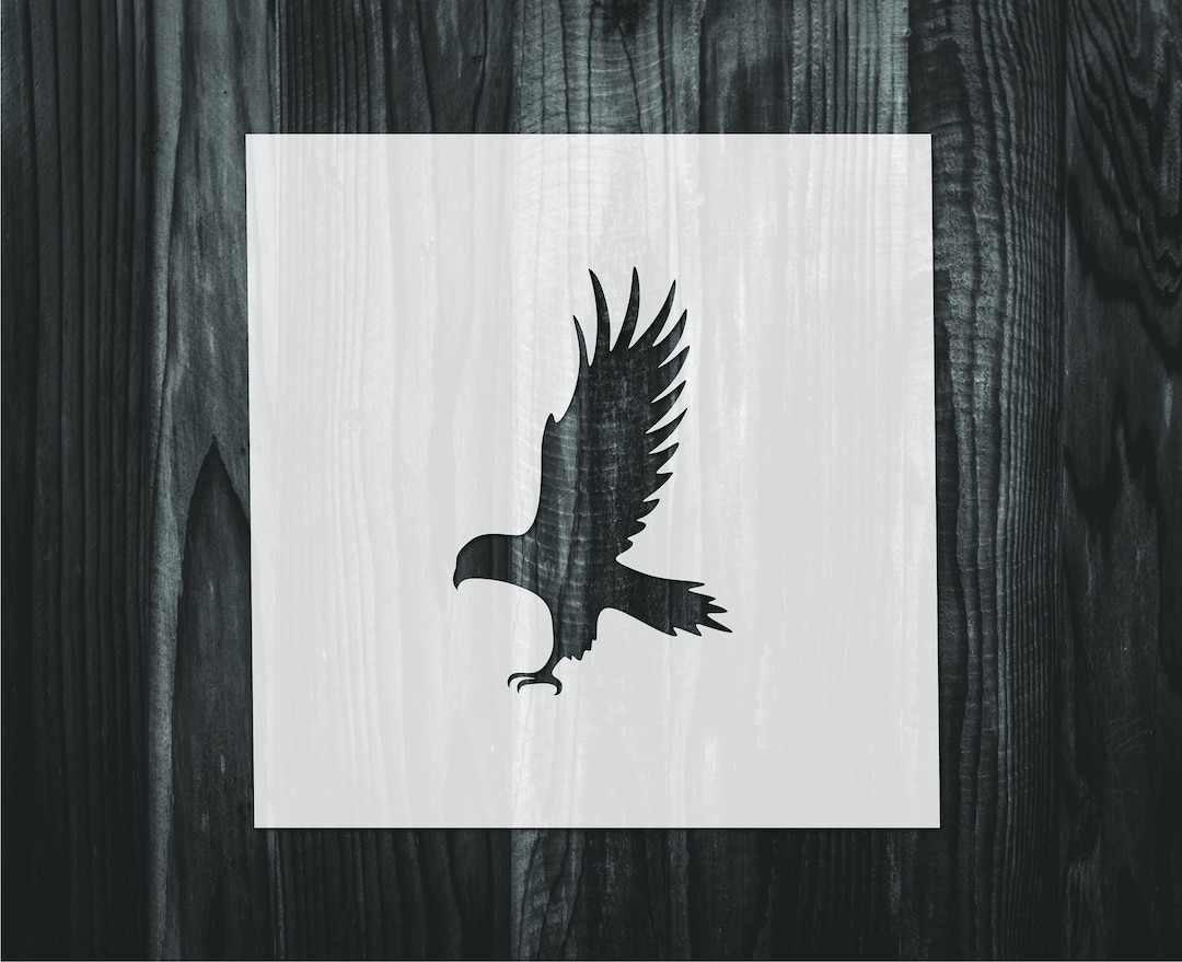 Hawk Stencil, Mylar Reusable Stencil, Stencil, FAST SHIPPING Etsy