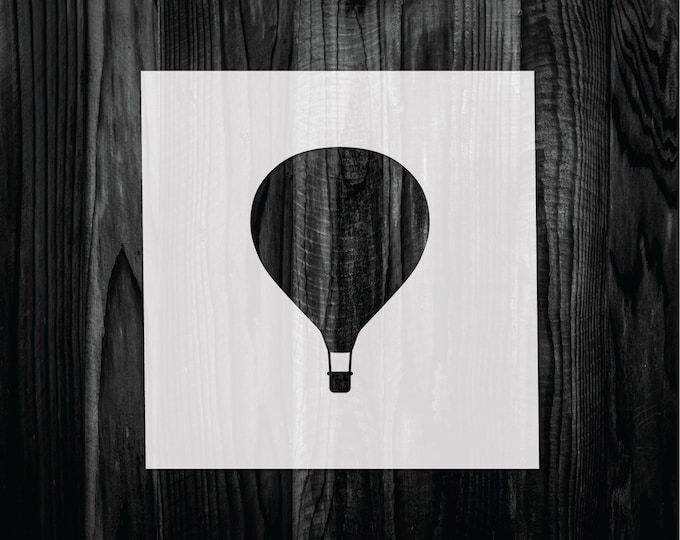 Hot Air Balloon Stencil, Reusable Hot Air Balloon Stencil, Art
