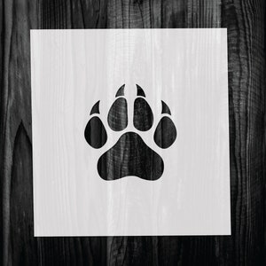 Panther Paw Print Stencil: Reusable Mylar Template