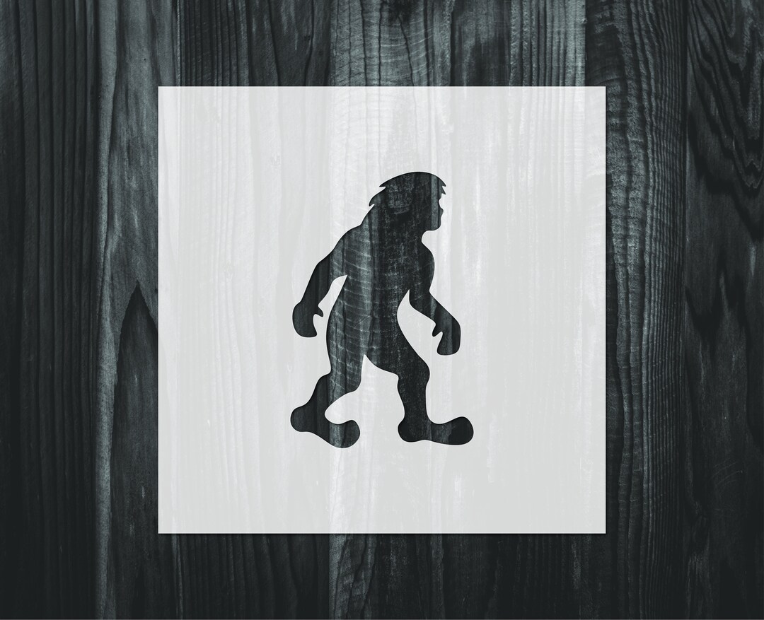 Bigfoot Stencil, Mylar Reusable Stencil, Stencil, FAST SHIPPING - Etsy