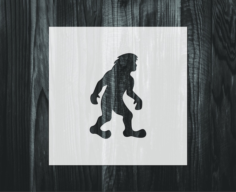 Bigfoot Stencil Mylar Reusable Stencil Stencil FAST - Etsy