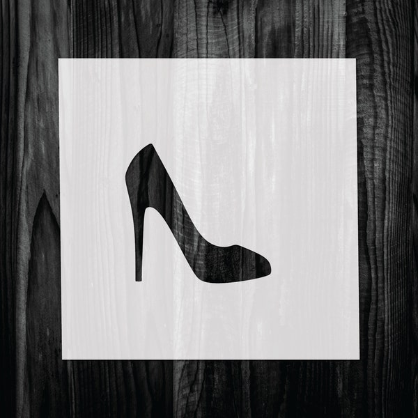 High Heel Stencil, Mylar reusable stencil, Stencil, FAST SHIPPING