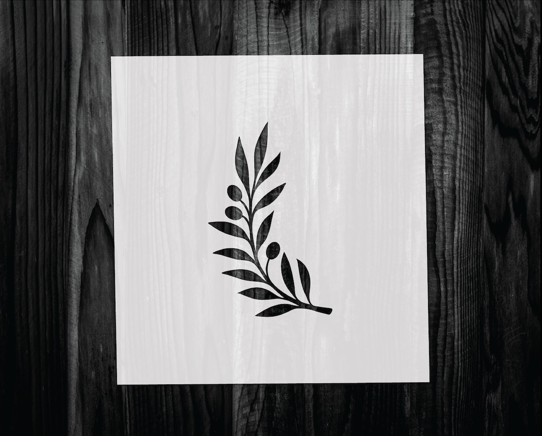 Olive Branch Stencil, Mylar Reusable Stencil, Stencil, FAST SHIPPING - Etsy
