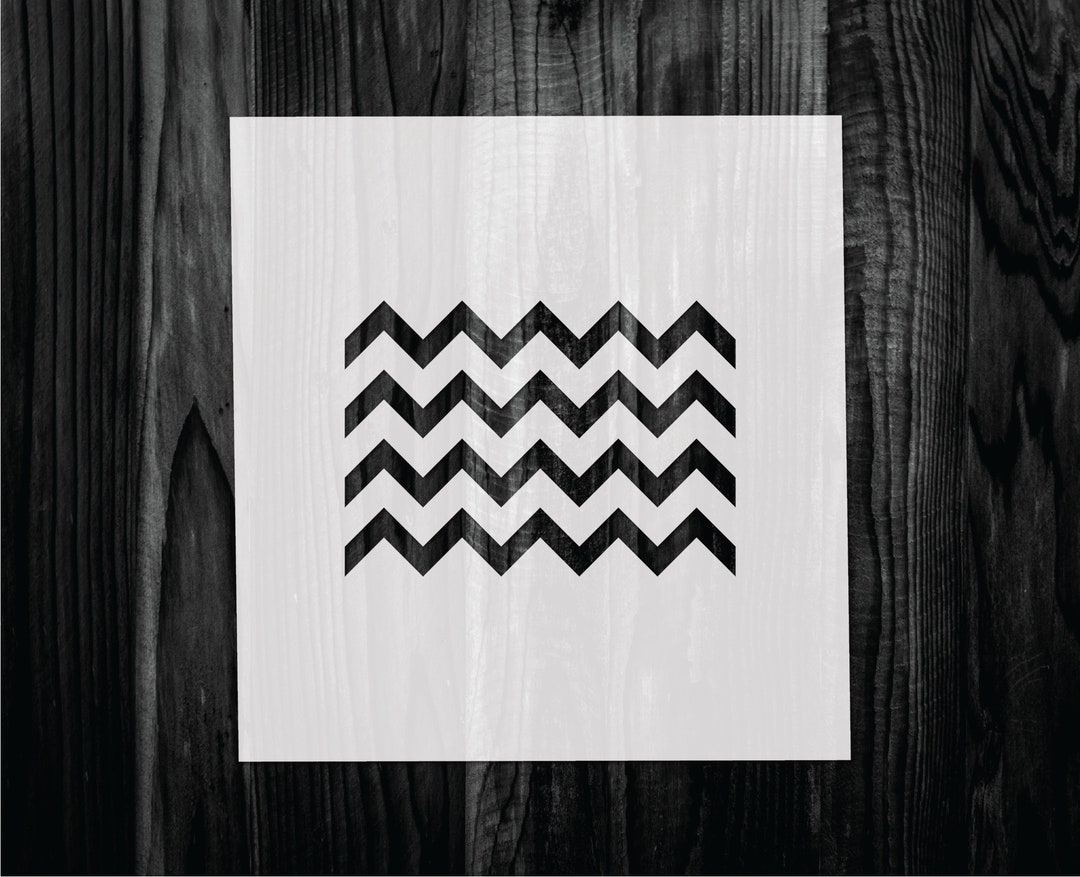 Zig Zag Stencil Mylar Reusable Stencil Stencil FAST Etsy