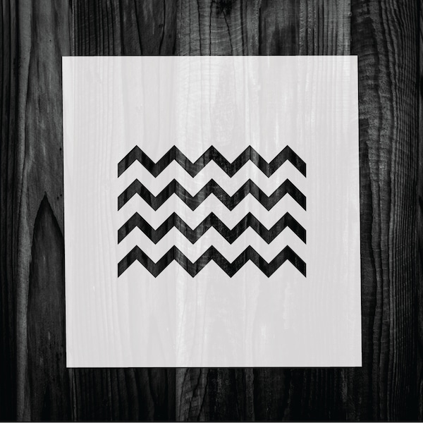 Zig Zag stencil, Mylar reusable stencil, Stencil, FAST SHIPPING