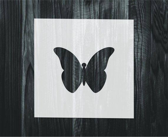 Flying Butterfly Stencil | Stencilmonkey