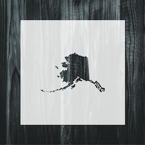 Alaska stencil, Mylar reusable stencil, Stencil, FAST SHIPPING