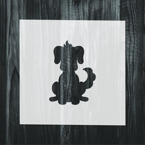Dog Stencil, Mylar reusable stencil, Stencil, FAST SHIPPING