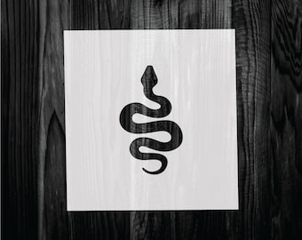 Snake Stencil, Mylar reusable stencil, Stencil, FAST SHIPPING