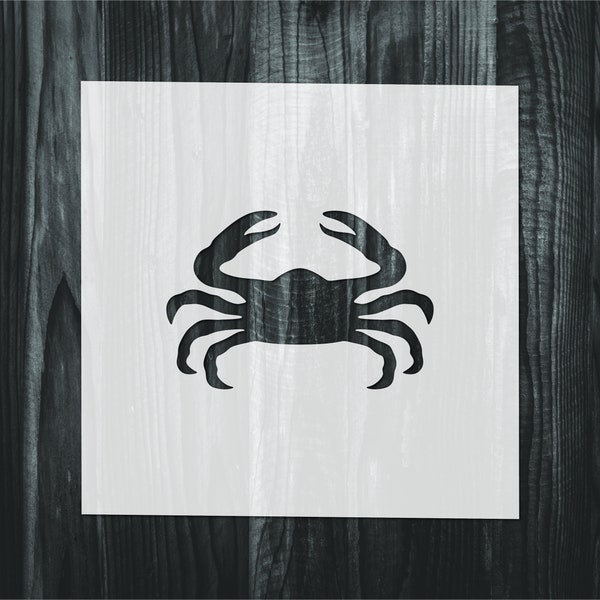 Crab stencil, Mylar reusable stencil, Stencil, FAST SHIPPING