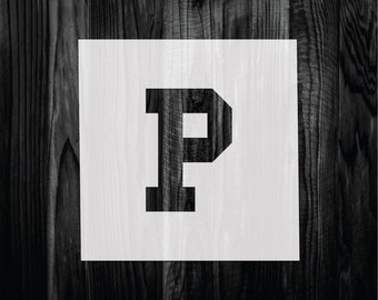 Letter P Stencil, Mylar reusable stencil, Stencil, FAST SHIPPING