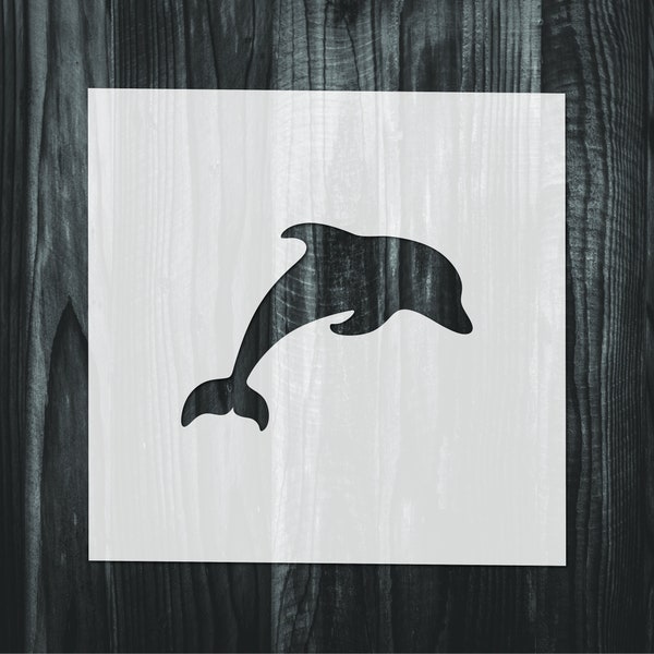 Dolphin Stencil, Mylar reusable stencil, Stencil, FAST SHIPPING