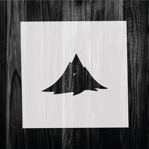 Mountain Stencil, Mylar reusable stencil, Stencil, FAST SHIPPING