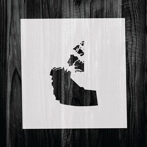 Northwest Territories Stencil, Mylar reusable stencil, Stencil, FAST SHIPPING