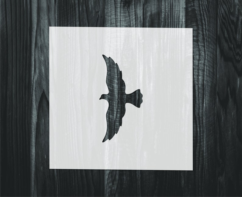Flying Bird Stencil Mylar Reusable Stencil Stencil FAST Etsy