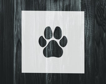 Laser Chimp Paw Print Stencil – Dog Cat Mylar Sheet – 190 Micron – Wall Art Craft Painting