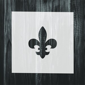 thumbnail image 2 of Fleur De Lis Monogram Stencil | Reusable DIY Letter Template For 2 of 10