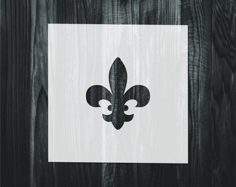 Fleur De Lis Stencil, Mylar reusable stencil, Stencil, FAST SHIPPING