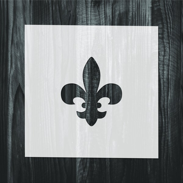 Fleur De Lis Stencil, Mylar reusable stencil, Stencil, FAST SHIPPING