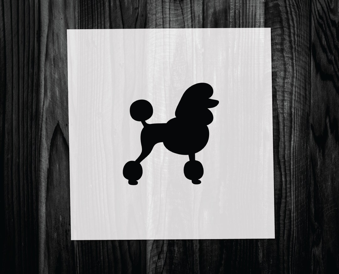 Poodle Stencil, Mylar Reusable Stencil, Stencil, FAST SHIPPING - Etsy