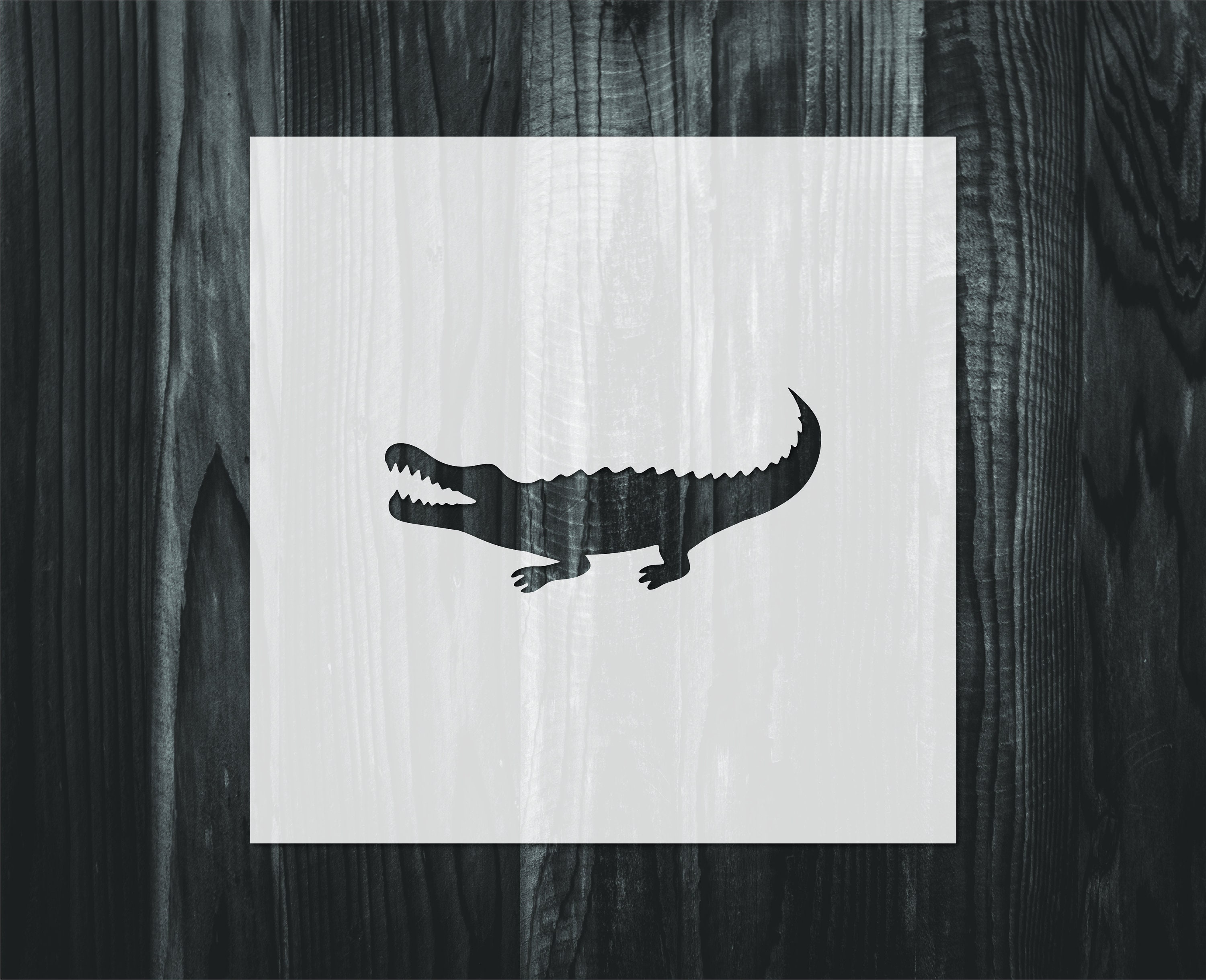 Alligator Stencil Mylar Reusable Stencil Stencil FAST Etsy alligator-stencil-mylar-reusable-stencil-stencil-fast-etsy