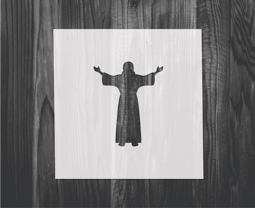 Jesus Stencil Mylar Reusable Stencil Stencil FAST SHIPPING