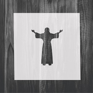 Jesus Stencil, Mylar reusable stencil, Stencil, FAST SHIPPING