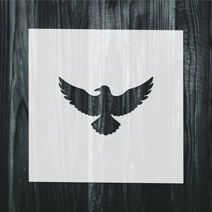 Flying Raven Stencil, Mylar reusable stencil, Stencil, FAST SHIPPING