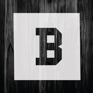 Letter B Stencil: Reusable Mylar Template