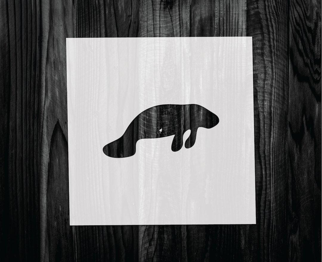Manatee Stencil Mylar Reusable Stencil Stencil FAST - Etsy