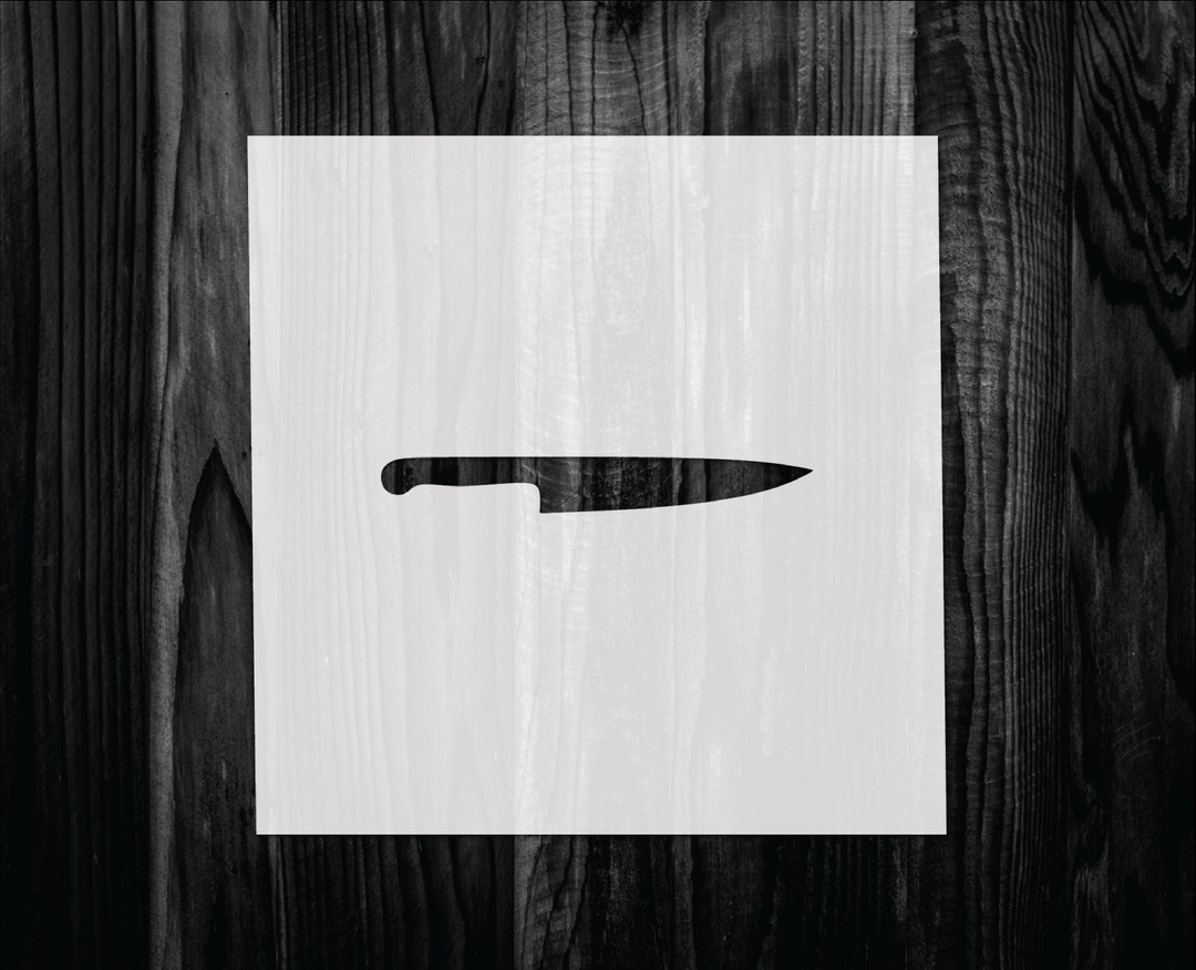 Knife Stencil Mylar Reusable Stencil Stencil FAST SHIPPING Etsy