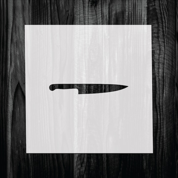 Knife Stencil Etsy