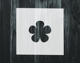 Flower Stencil, Mylar reusable stencil, Stencil, FAST SHIPPING