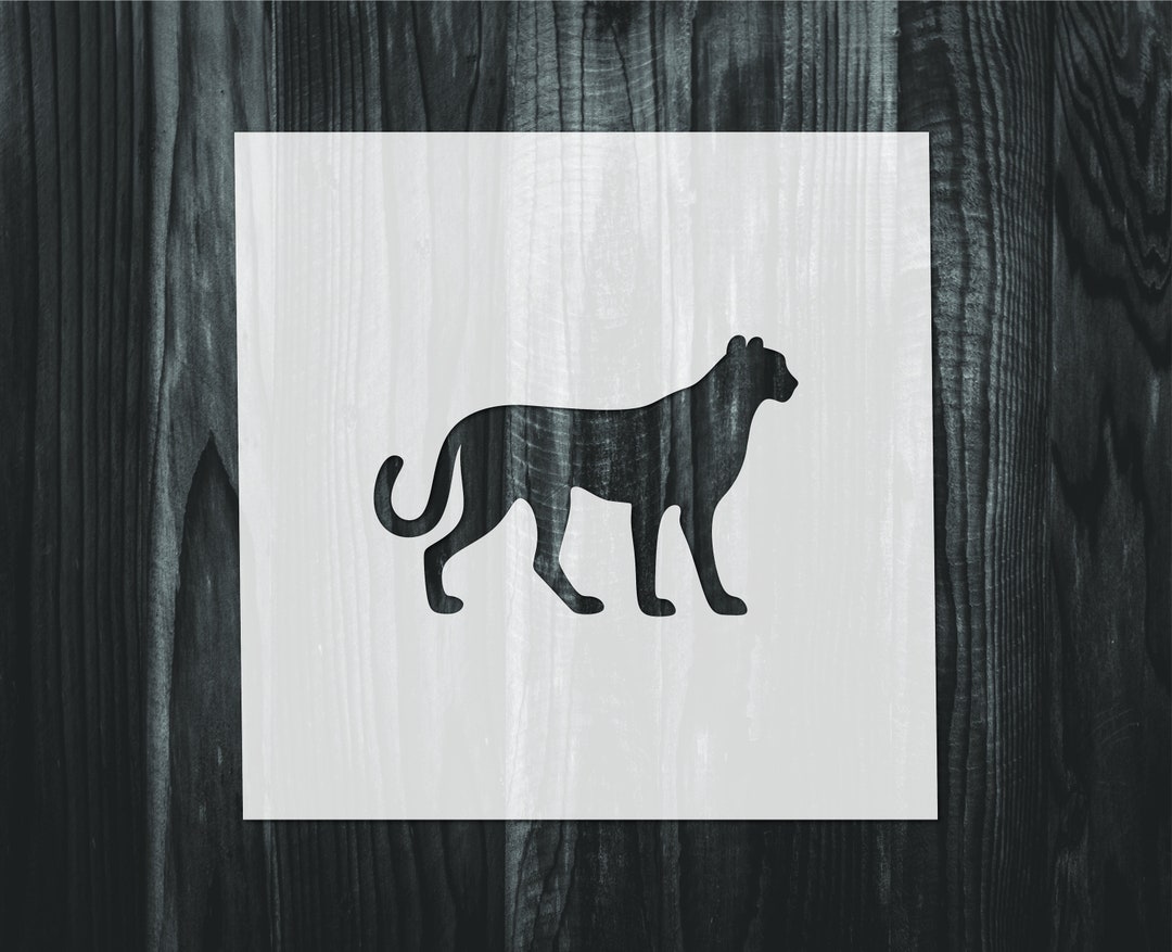 Cheetah Stencil, Mylar Reusable Stencil, Stencil, FAST SHIPPING - Etsy