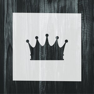 Crown stencil, Mylar reusable stencil, Stencil, FAST SHIPPING