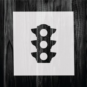 Traffic Light Stencil, Mylar reusable stencil, Stencil, FAST SHIPPING