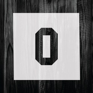 Letter O Stencil: Reusable Mylar Template