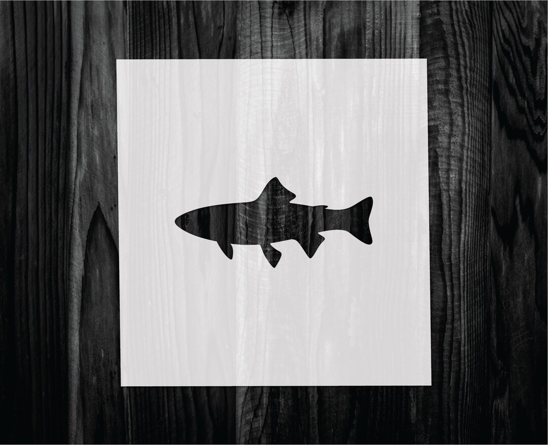 Trout Stencil, Mylar Reusable Stencil, Stencil, FAST SHIPPING - Etsy