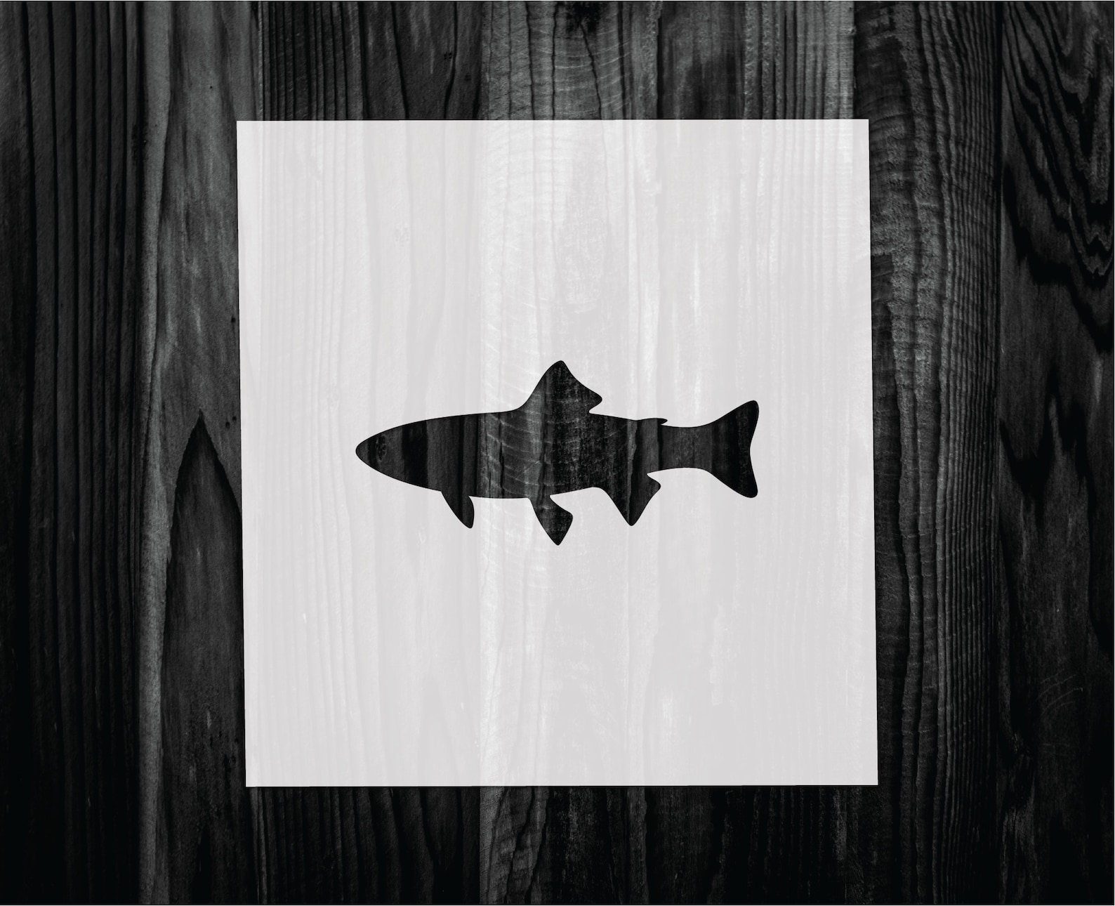 Trout Stencil Mylar Reusable Stencil Stencil FAST SHIPPING - Etsy