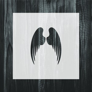Angel wings stencil, Mylar reusable stencil, Stencil, FAST SHIPPING