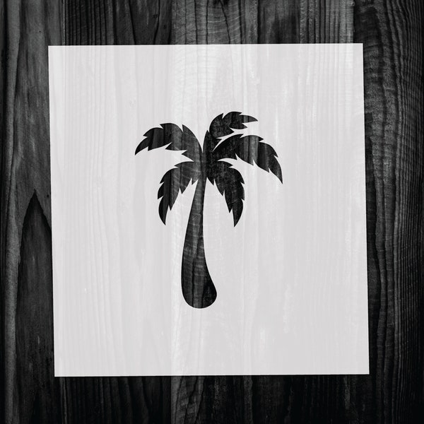 Palm Tree Stencil, Mylar reusable stencil, Stencil, FAST SHIPPING