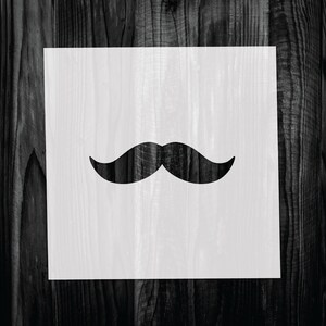 Mustache Stencil, Mylar reusable stencil, Stencil, FAST SHIPPING