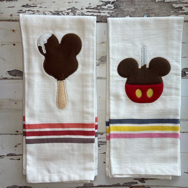 Theme Park Mouse Shaped Snacks Kitchen Flour Sack Towel