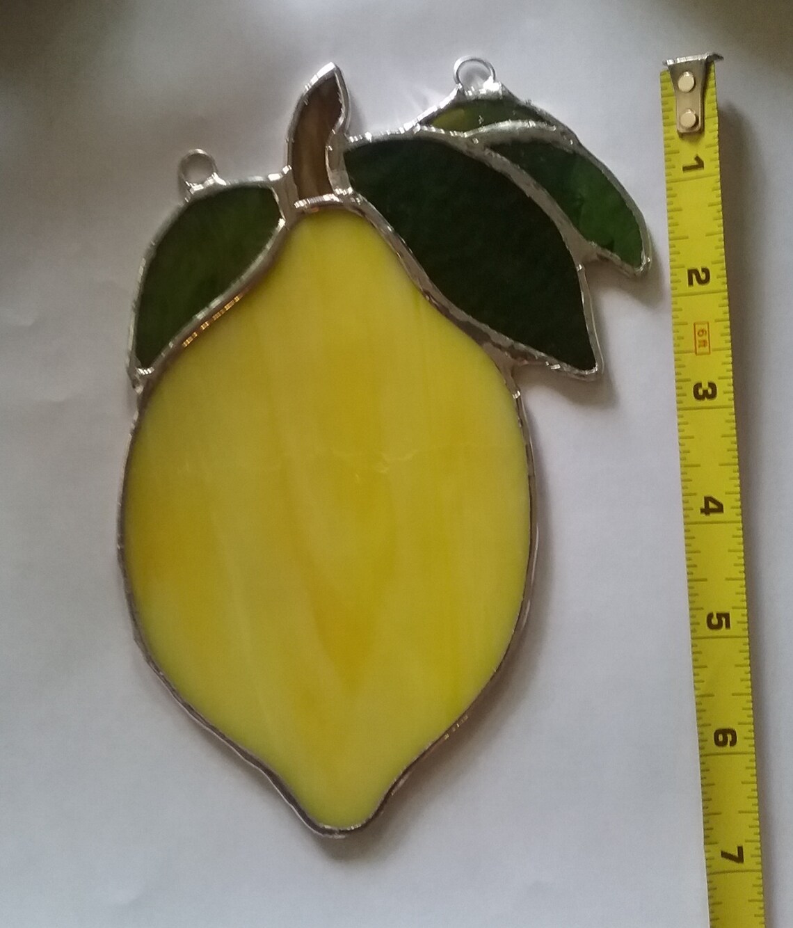 Lemon Stained Glass Suncatcher Etsy