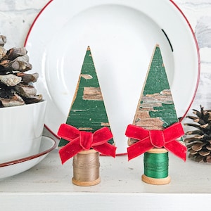 Set of Reclaimed Barnwood Christmas Trees: Farmhouse Christmas Decor