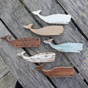 Reclaimed Wood Whale, whale decor, beach house decor, nautical decor, coastal decor